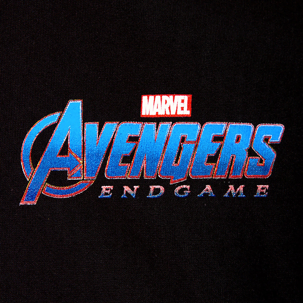 Imagen del producto Avengers - Sudadera con capucha negra con logo de Endgame
