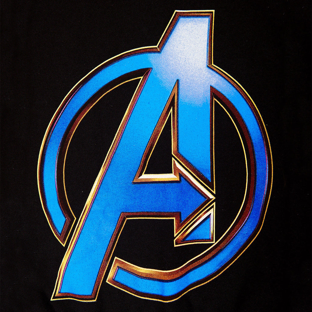 Imagen del producto Avengers - Sudadera con capucha negra con logo de Endgame