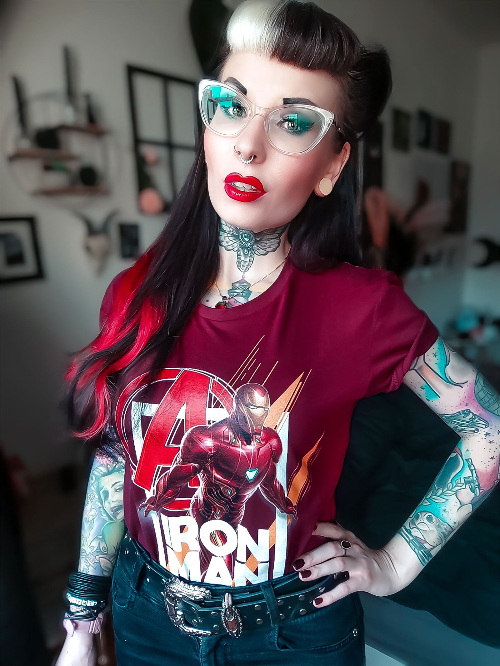 Imagen del producto Avengers - Camiseta roja de Iron Man Fly
