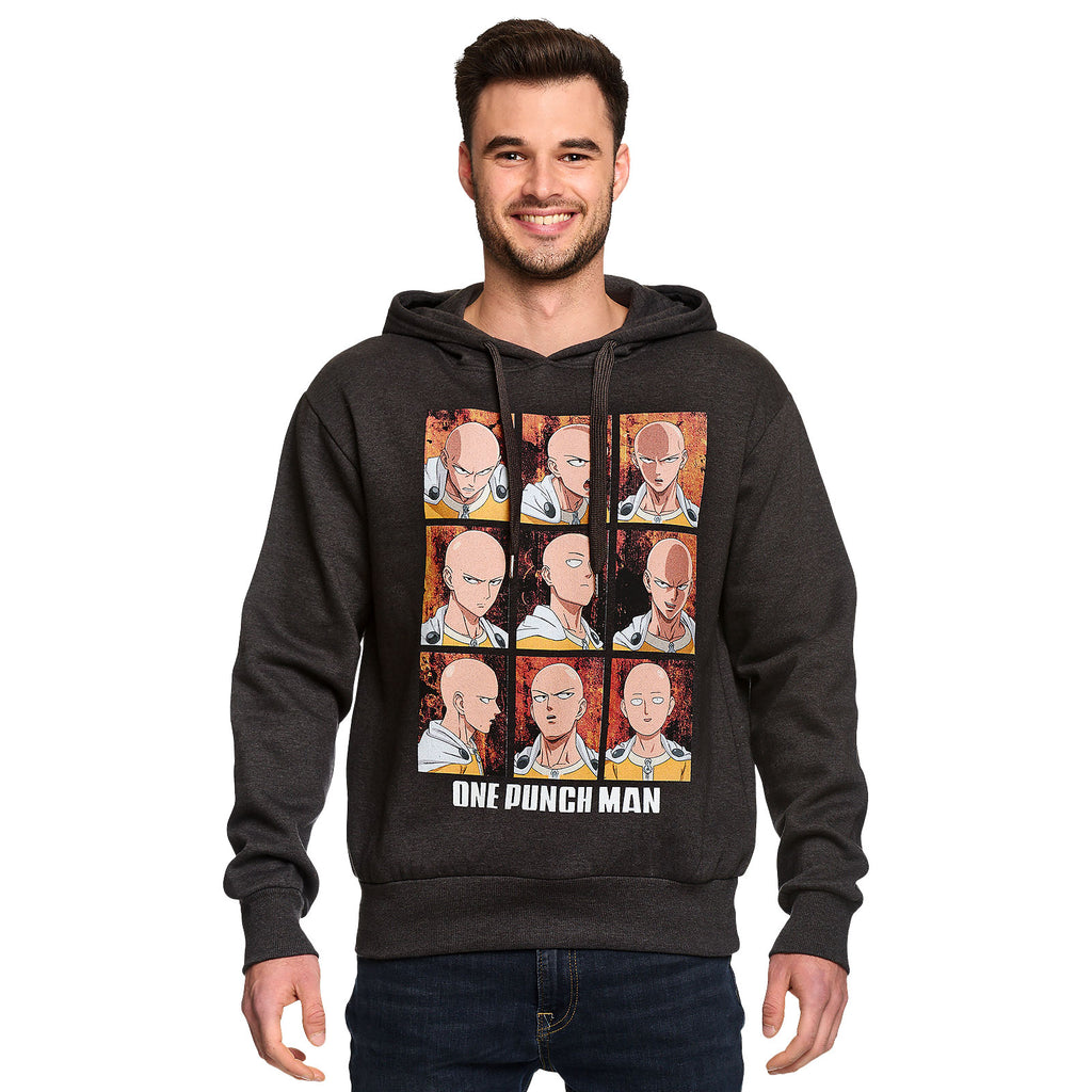Imagen del producto One Punch Man - Emociones de Saitama Hoodie gris