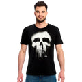Imagen del producto Punisher - Camiseta negra con logo de calavera descolorida