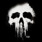Imagen del producto Punisher - Camiseta negra con logo de calavera descolorida