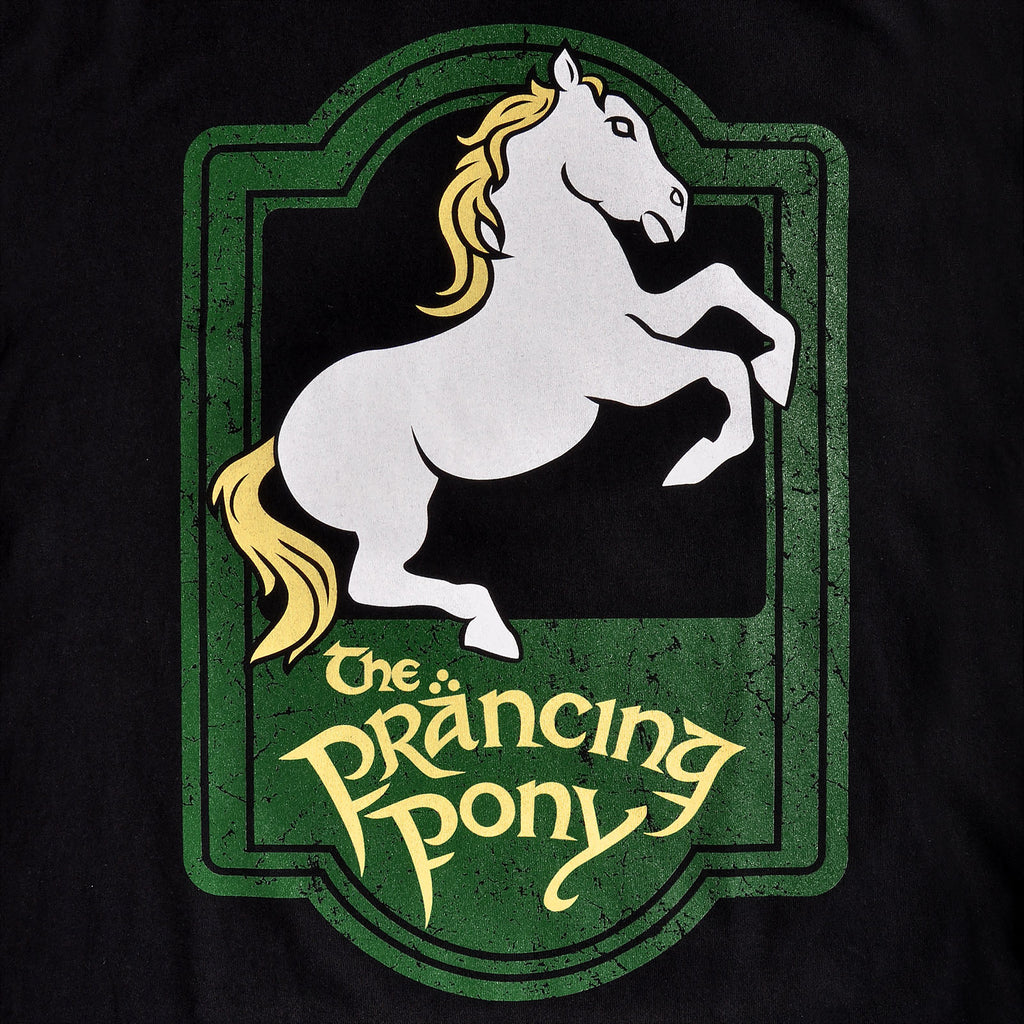 Imagen del producto Señor de los Anillos - Camiseta negra con el logo del Poni Saltarín