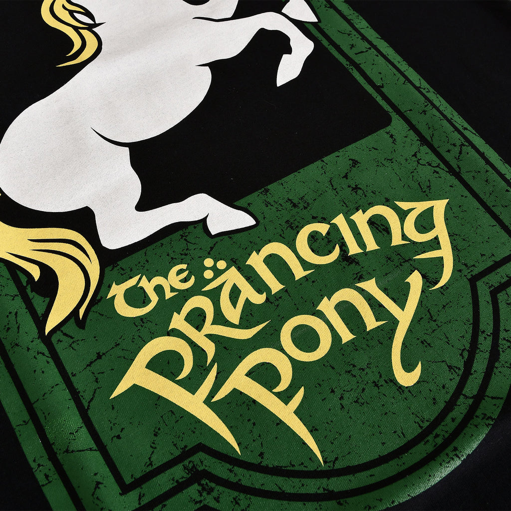 Imagen del producto Señor de los Anillos - Camiseta negra con el logo del Poni Saltarín