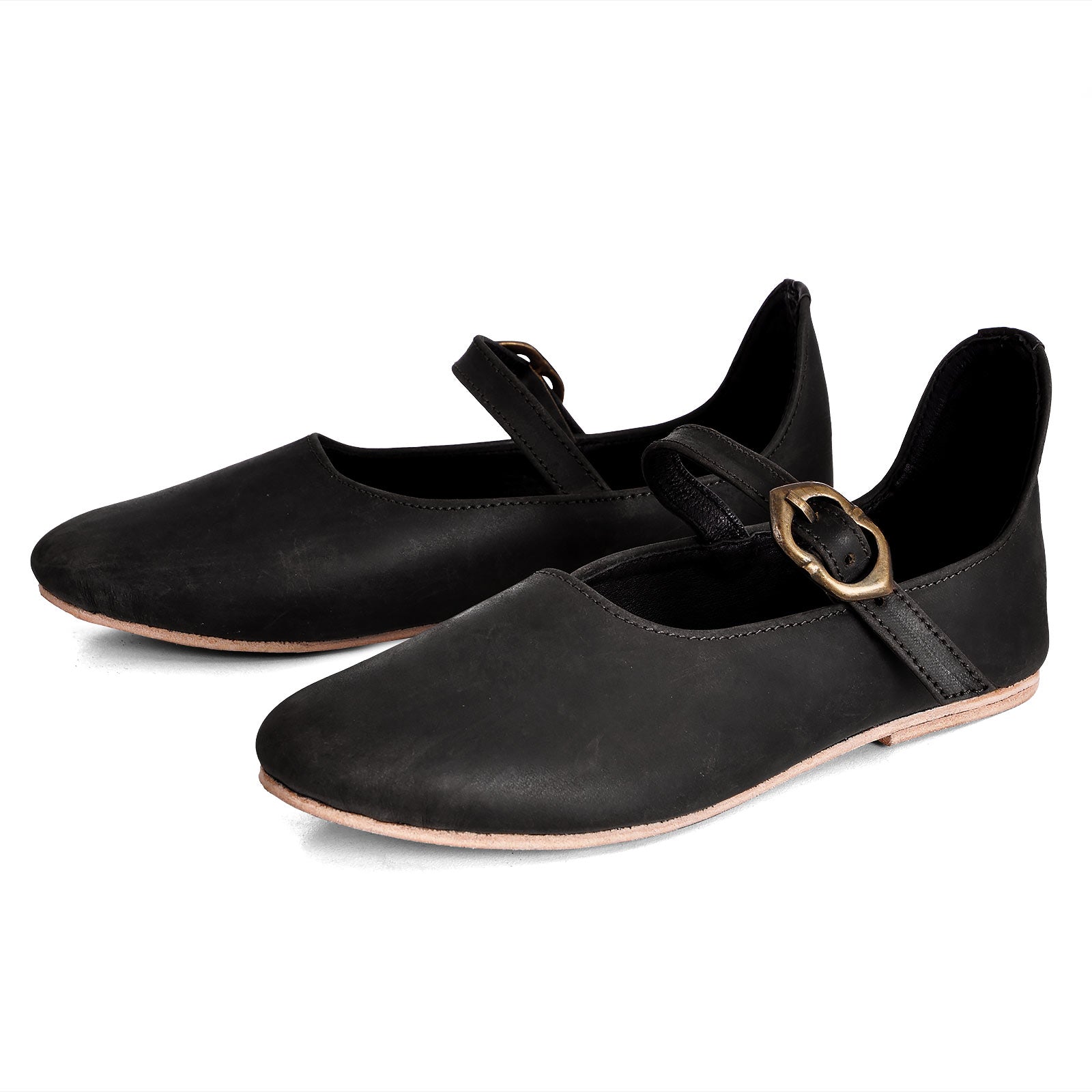 Imagen del producto Zapatos medievales Cecilie para mujer en negro