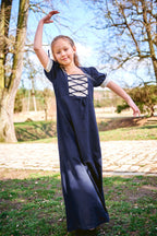 Imagen del producto Vestido de verano medieval para niños azul beige