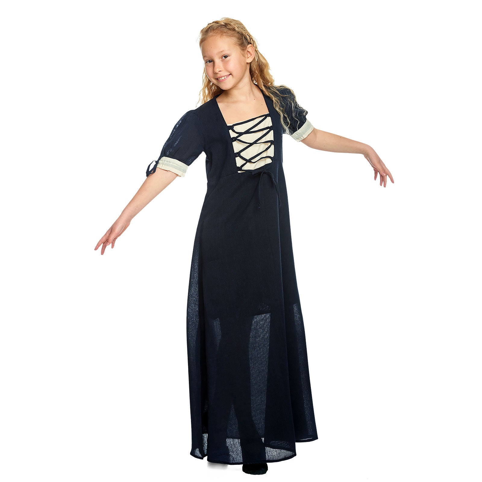 Imagen del producto Vestido de verano medieval para niños azul beige