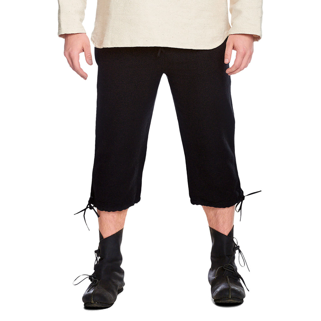 Imagen del producto Pantalones medievales Veli negros hasta la rodilla