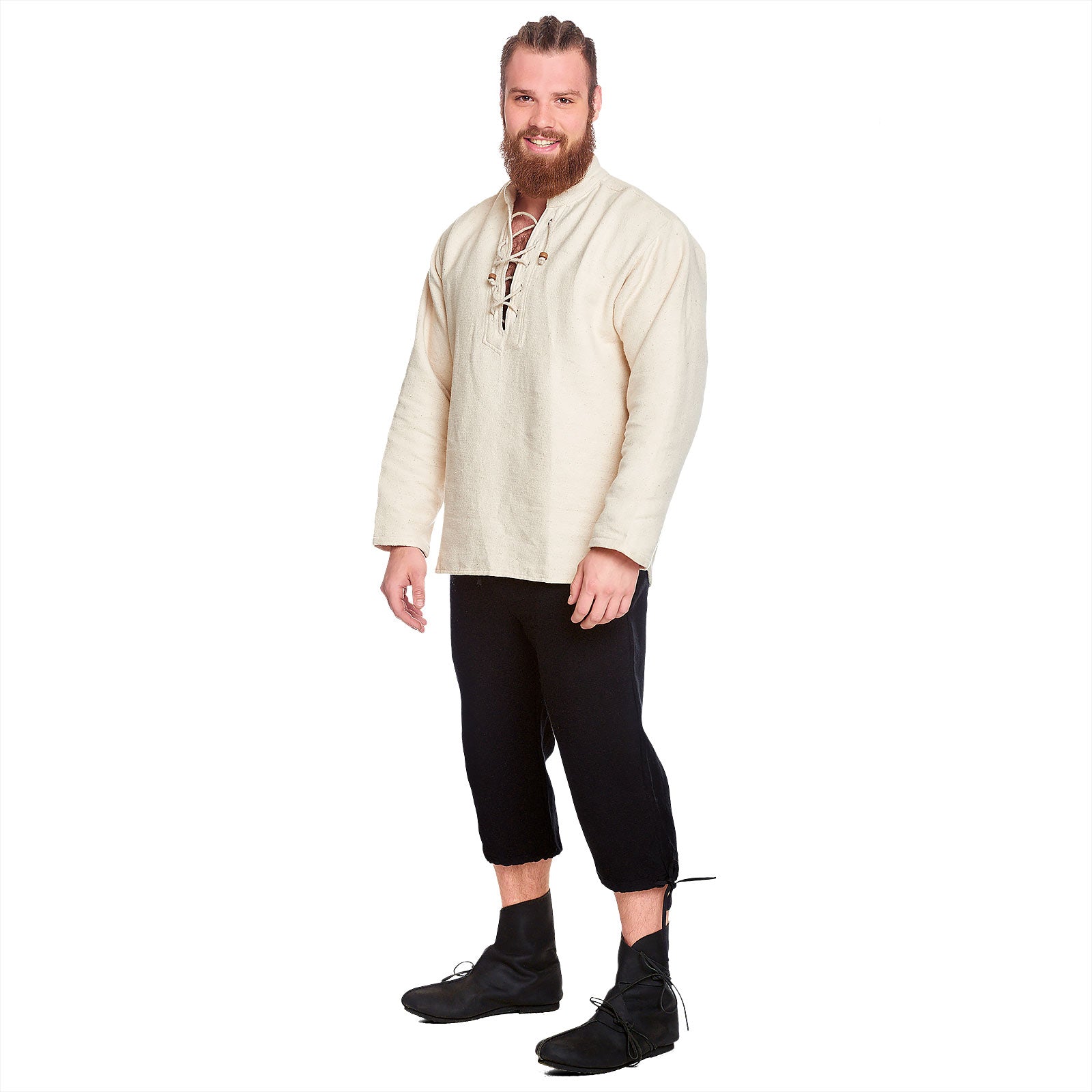 Imagen del producto Pantalones medievales Veli negros hasta la rodilla