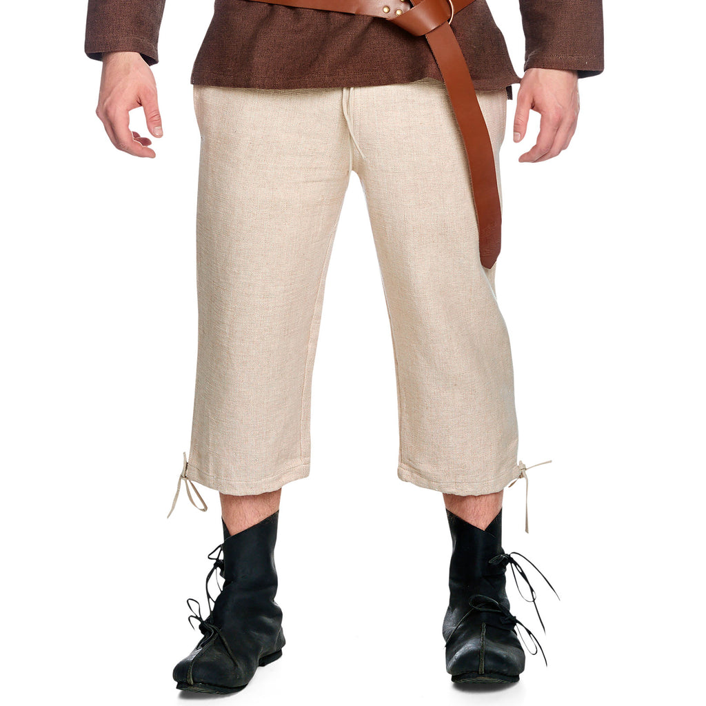 Imagen del producto Pantalones medievales Veli beige hasta la rodilla