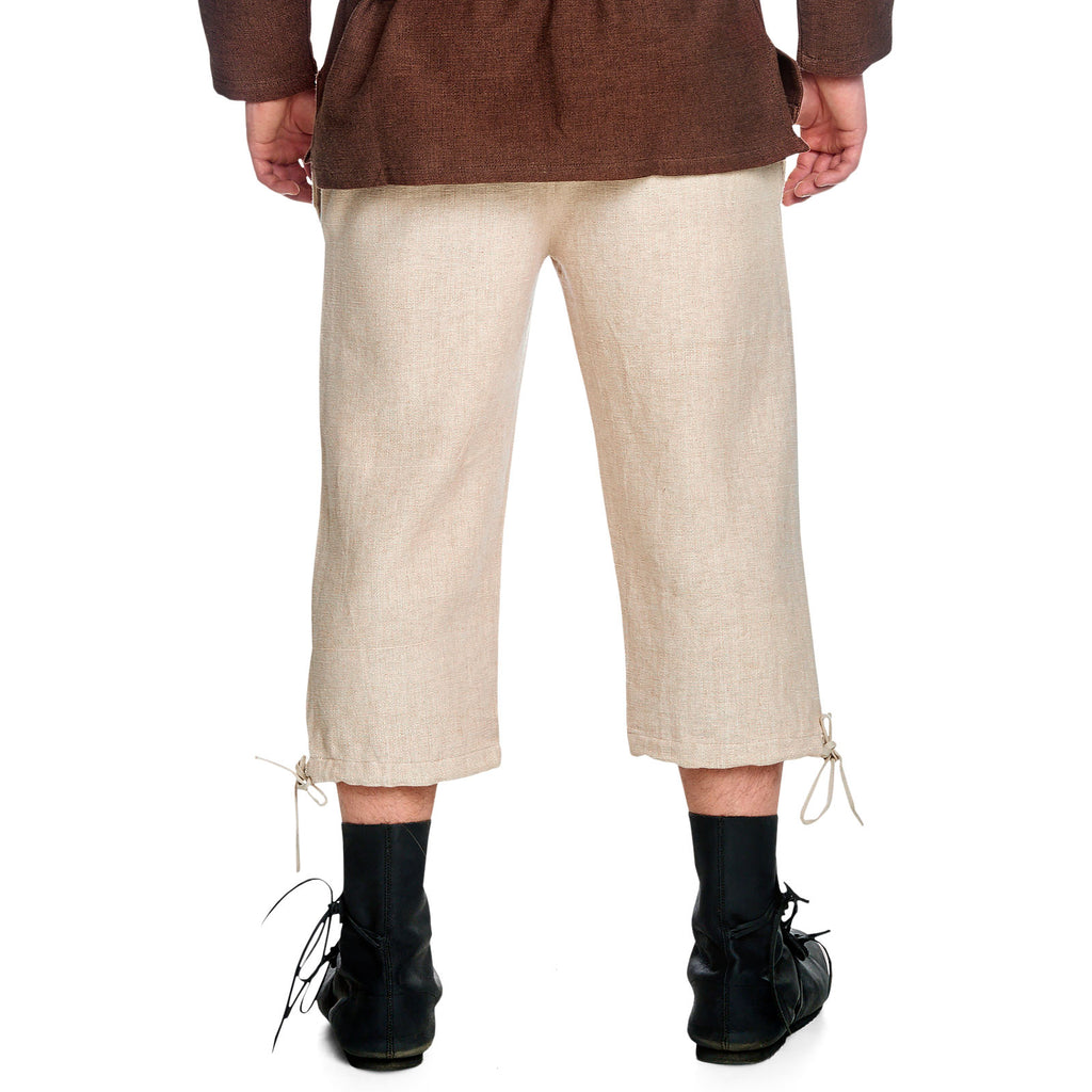 Imagen del producto Pantalones medievales Veli beige hasta la rodilla