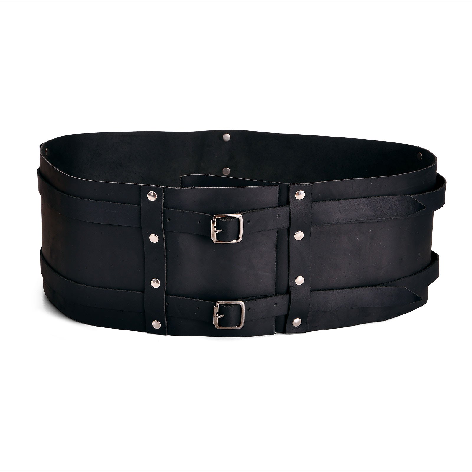 Imagen del producto Cinturón vikingo Joon con hebillas negro