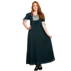 Imagen del producto Vestido de verano medieval Lysa verde-beige