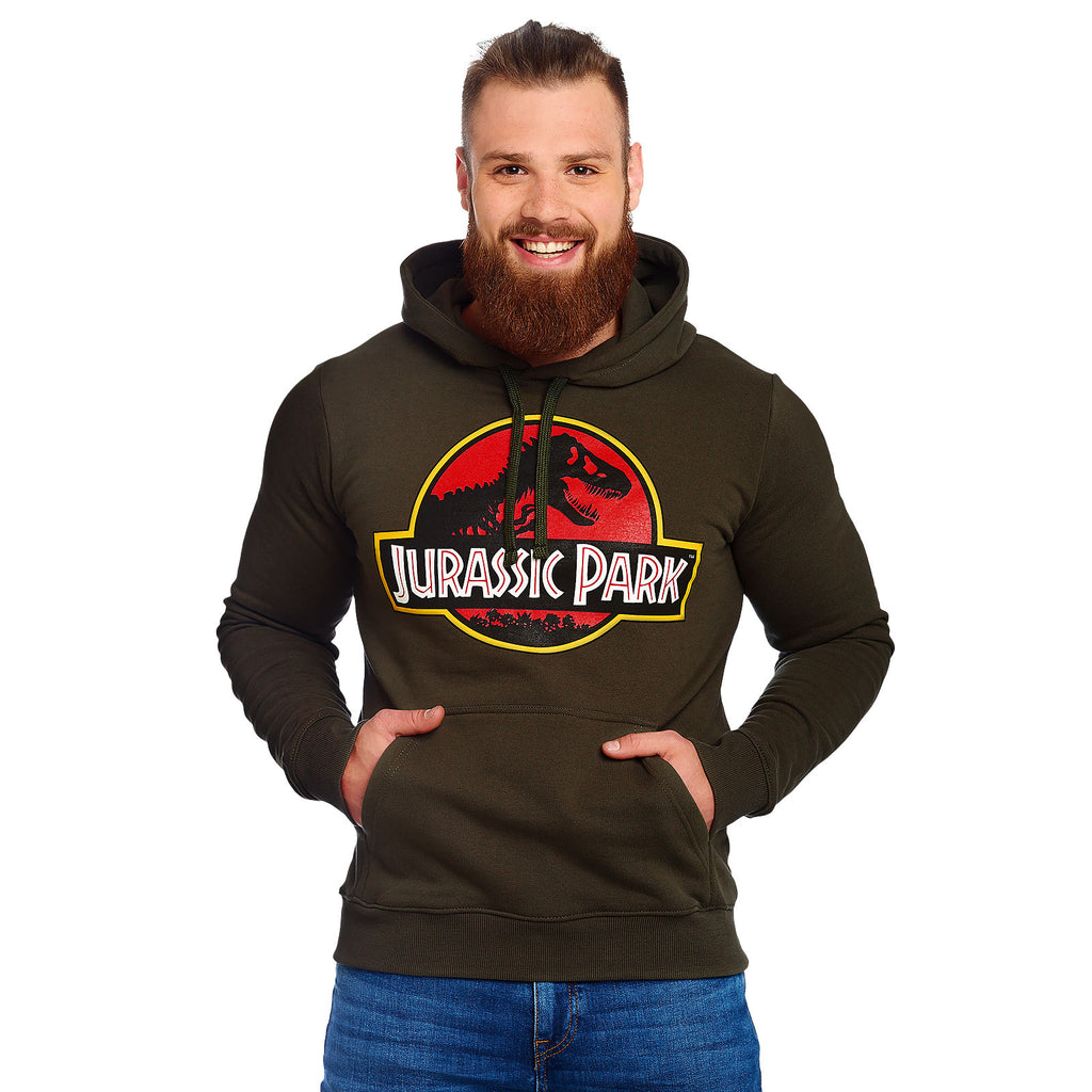 Imagen del producto Jurassic Park - Sudadera con capucha verde con logo
