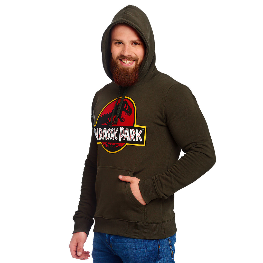 Imagen del producto Jurassic Park - Sudadera con capucha verde con logo