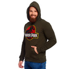 Imagen del producto Jurassic Park - Sudadera con capucha verde con logo