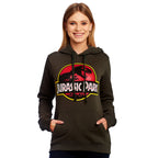 Imagen del producto Jurassic Park - Sudadera con capucha verde con logo