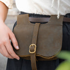 Imagen del producto Bolsa de cinturón medieval de cuero Udo marrón