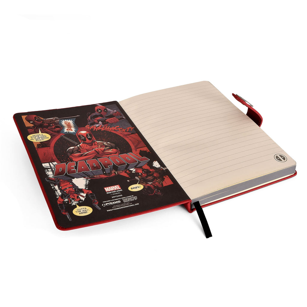 Imagen del producto Deadpool - Cuaderno premium A5 con logotipo de salpicadura