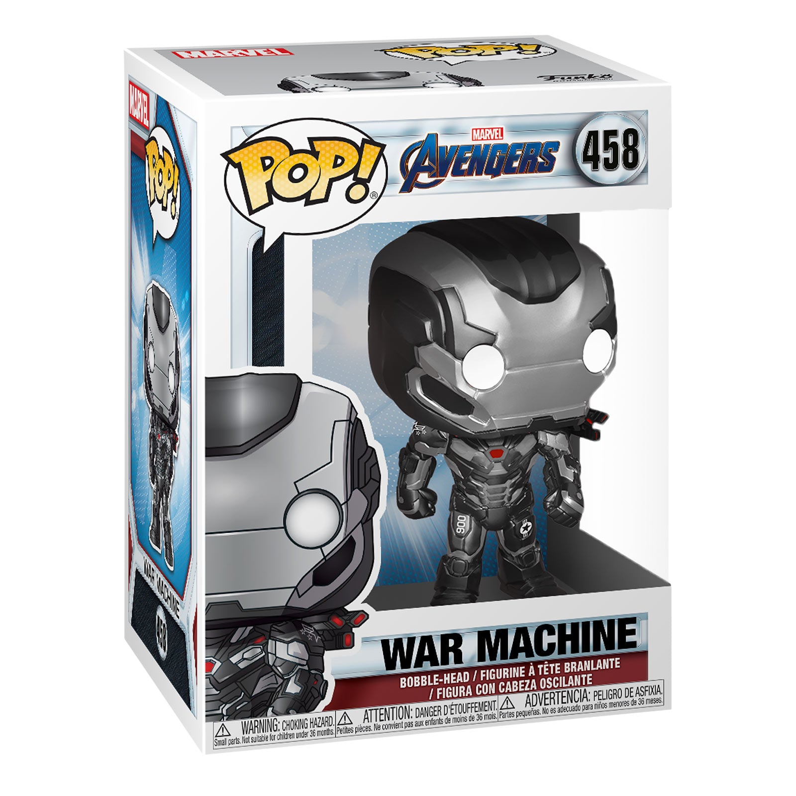 Imagen del producto Avengers - Figura Funko Pop de War Machine Endgame con cabeza móvil