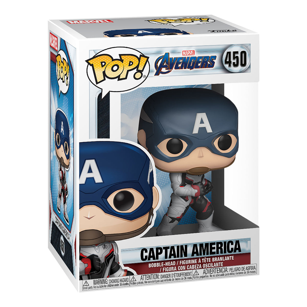 Imagen del producto Avengers - Figura Funko Pop de Captain America Endgame con cabeza oscilante