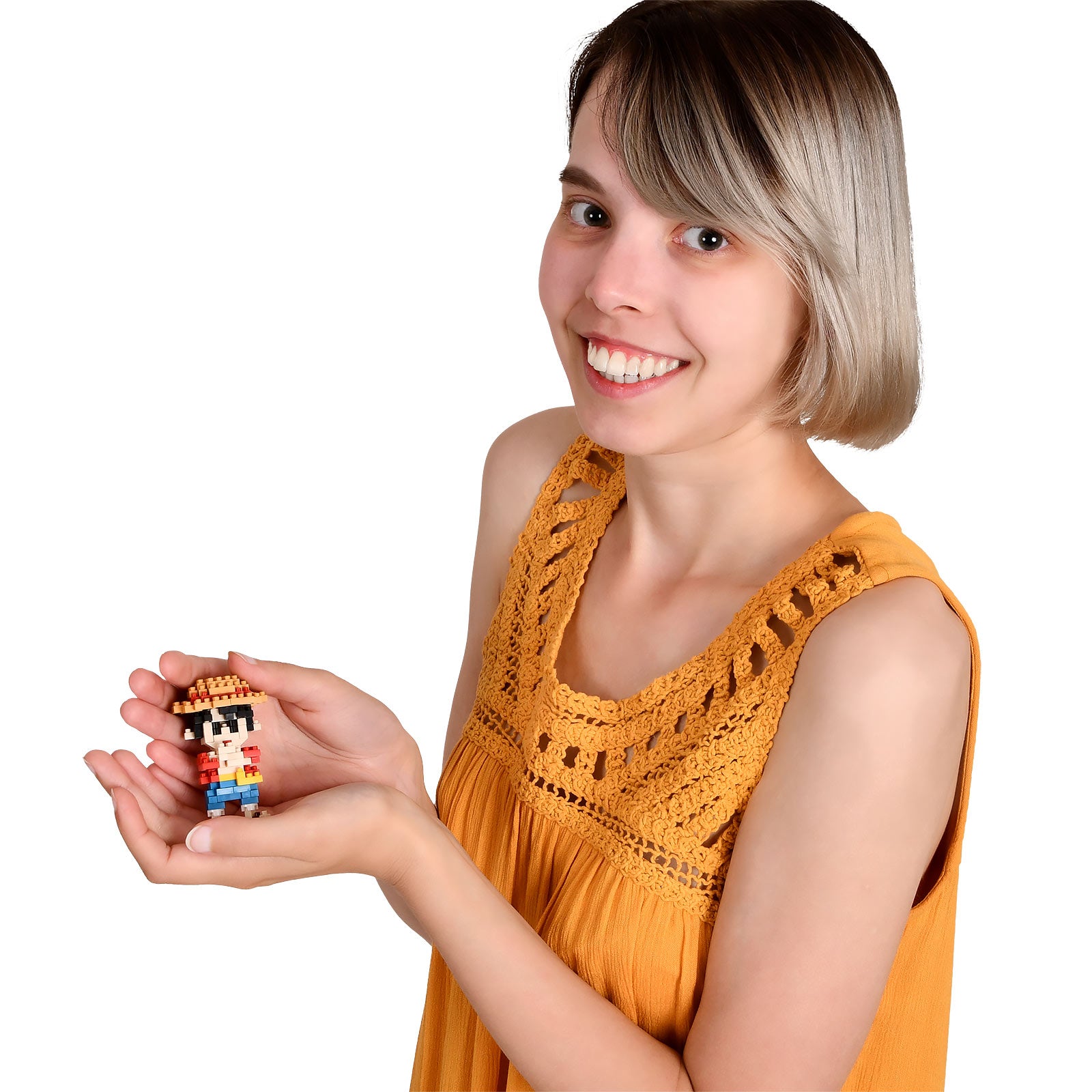 Imagen del producto One Piece - Figura de mini bloque de construcción Luffy nanoblock
