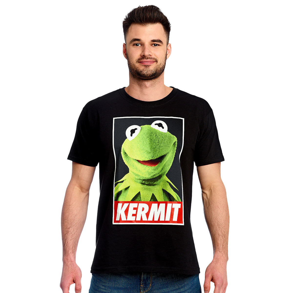 Imagen del producto Muppets - Camiseta negra con póster de Kermit