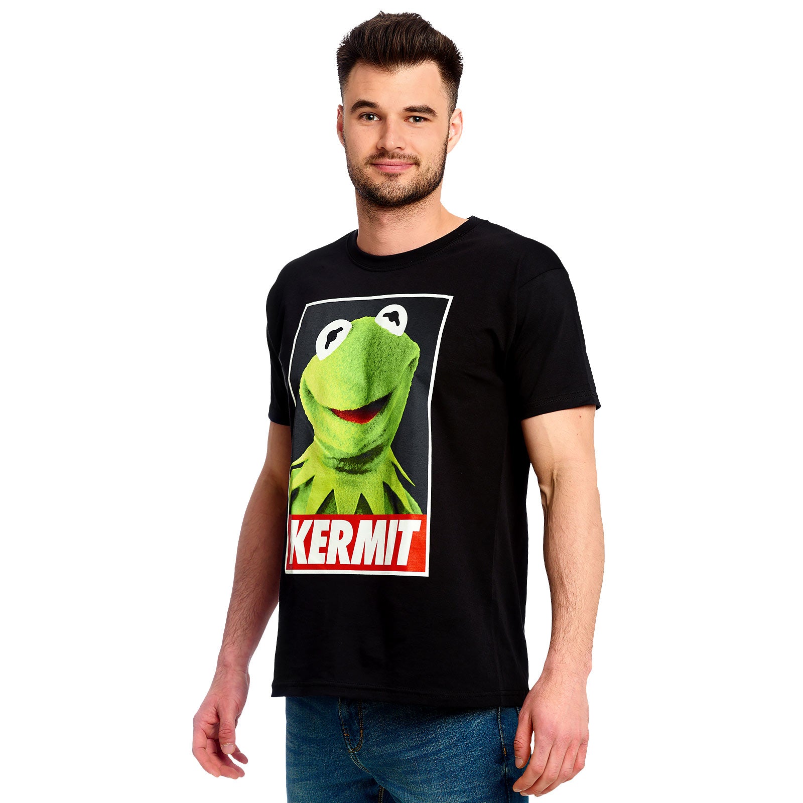 Imagen del producto Muppets - Camiseta negra con póster de Kermit
