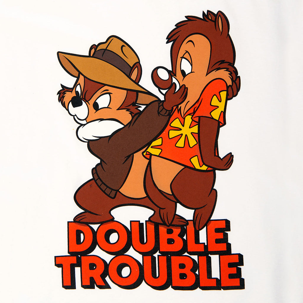 Imagen del producto Chip y Dale - Camiseta de mujer Double Trouble blanca