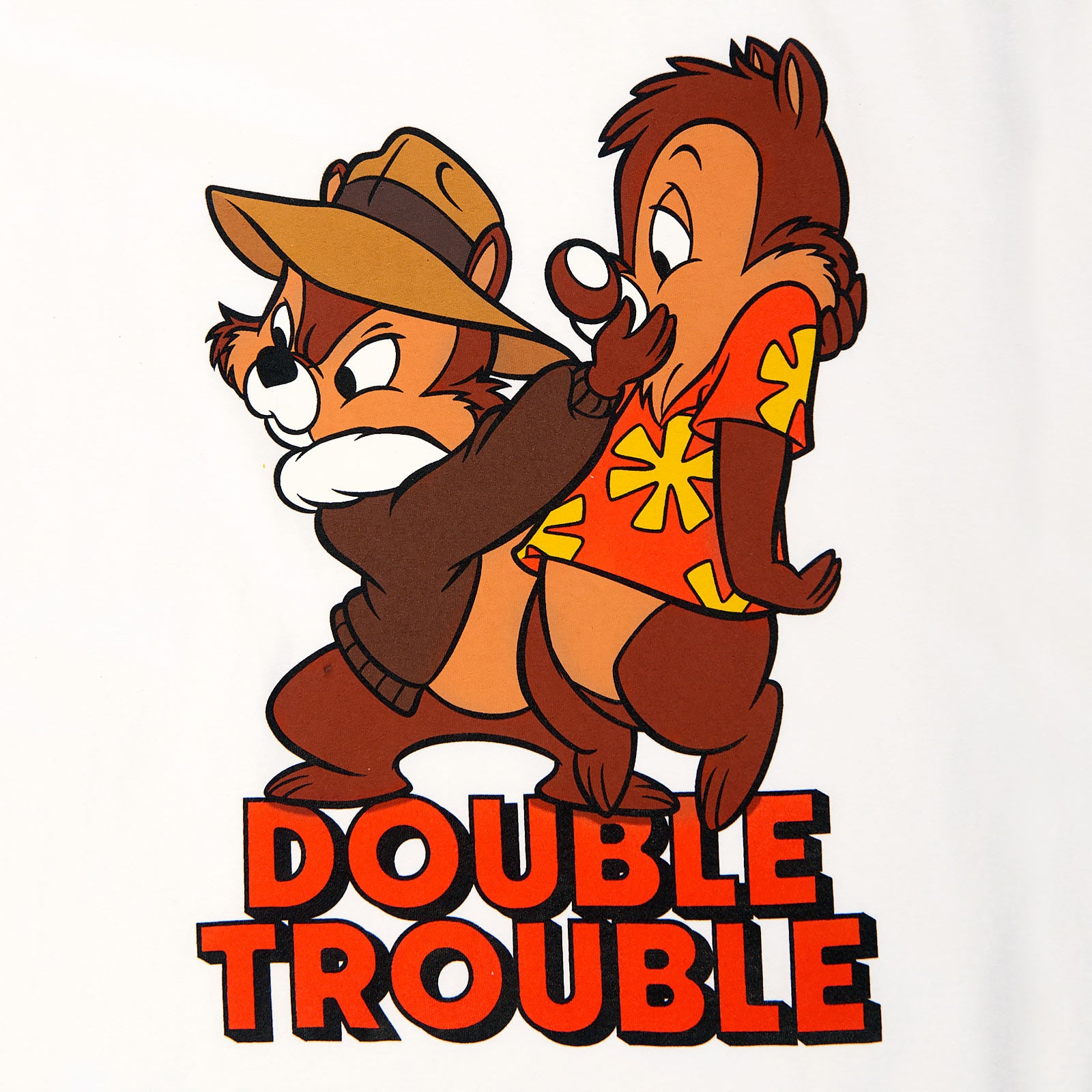 Imagen del producto Chip y Dale - Camiseta de mujer Double Trouble blanca