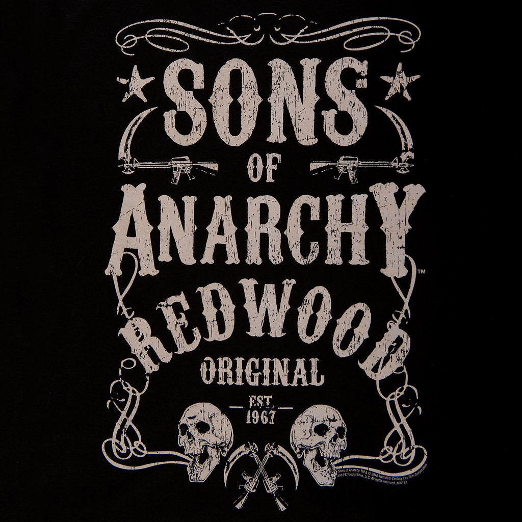 Imagen del producto Sons of Anarchy - Redwood Original Est. 1967 Camiseta negra
