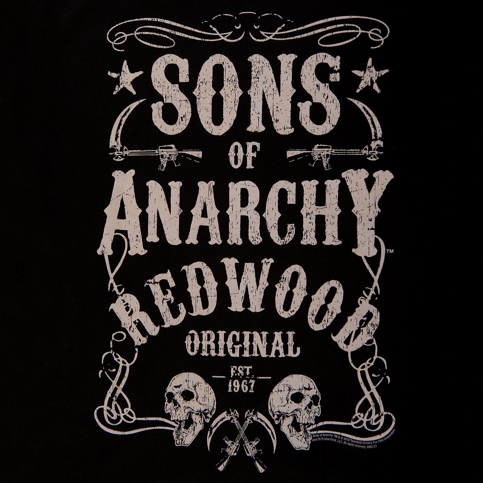 Imagen del producto Sons of Anarchy - Redwood Original Est. 1967 Camiseta negra