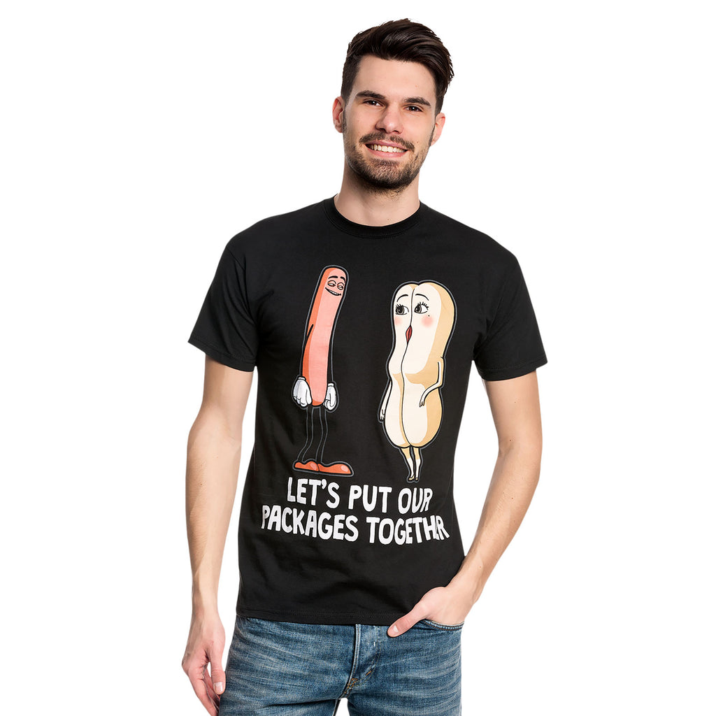 Imagen del producto Sausage Party - Nuestros paquetes juntos Camiseta negra