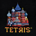 Imagen del producto Tetris - Camiseta negra de la pantalla de título del cuadrado rojo