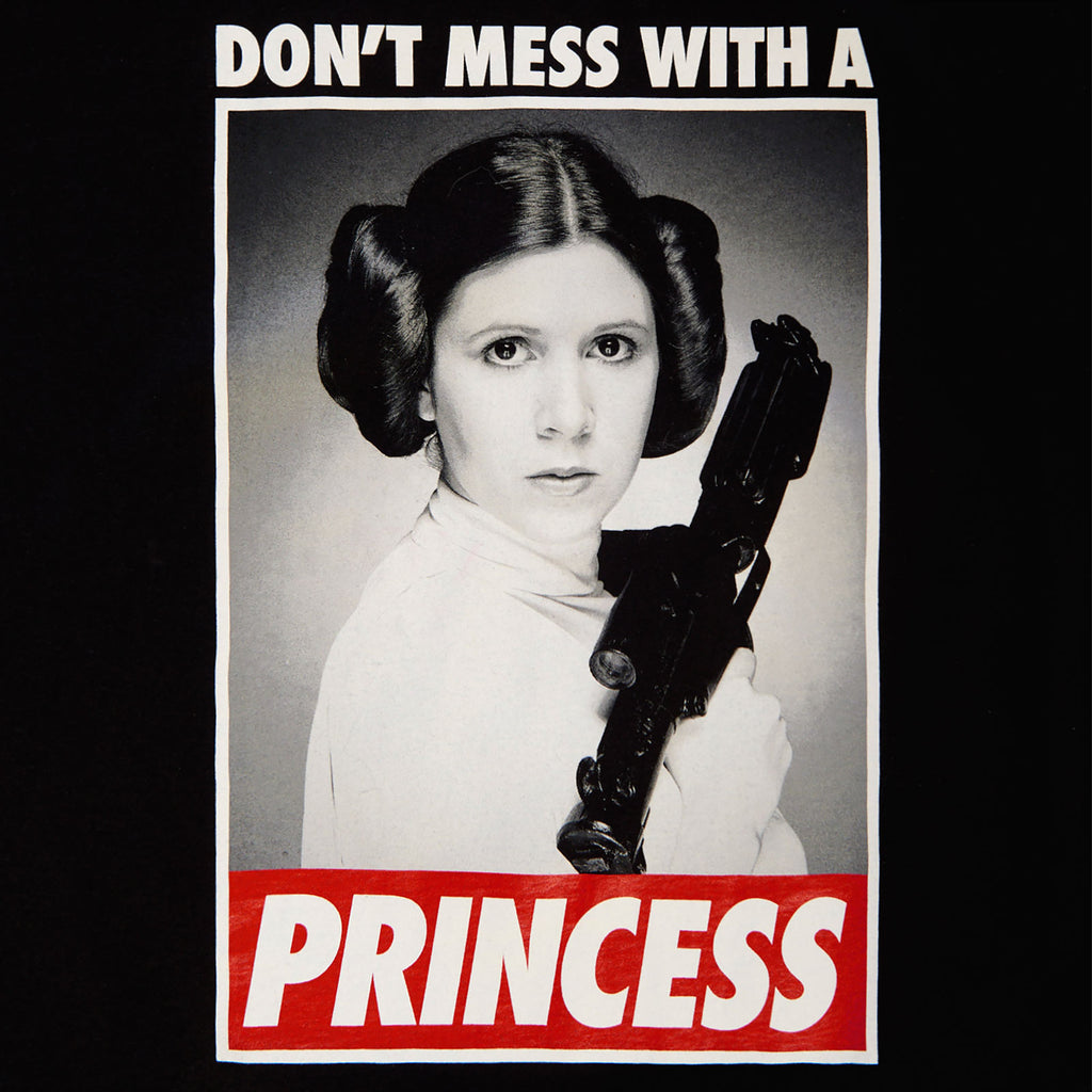 Imagen del producto Star Wars - Leia No Te Metas Con Una Princesa Camiseta negra