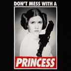 Imagen del producto Star Wars - Leia No Te Metas Con Una Princesa Camiseta negra