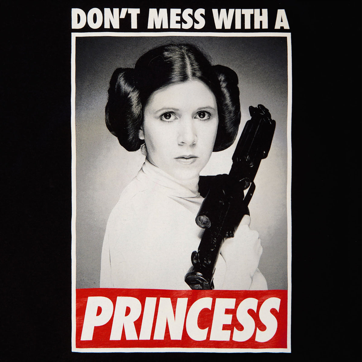 Imagen del producto Star Wars - Leia No Te Metas Con Una Princesa Camiseta negra
