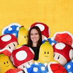 Imagen del producto Super Mario - Figura de peluche de Super-Hongo XL