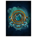 Imagen del producto Póster de metal Turn Time Twist Space para fans de Doctor Who