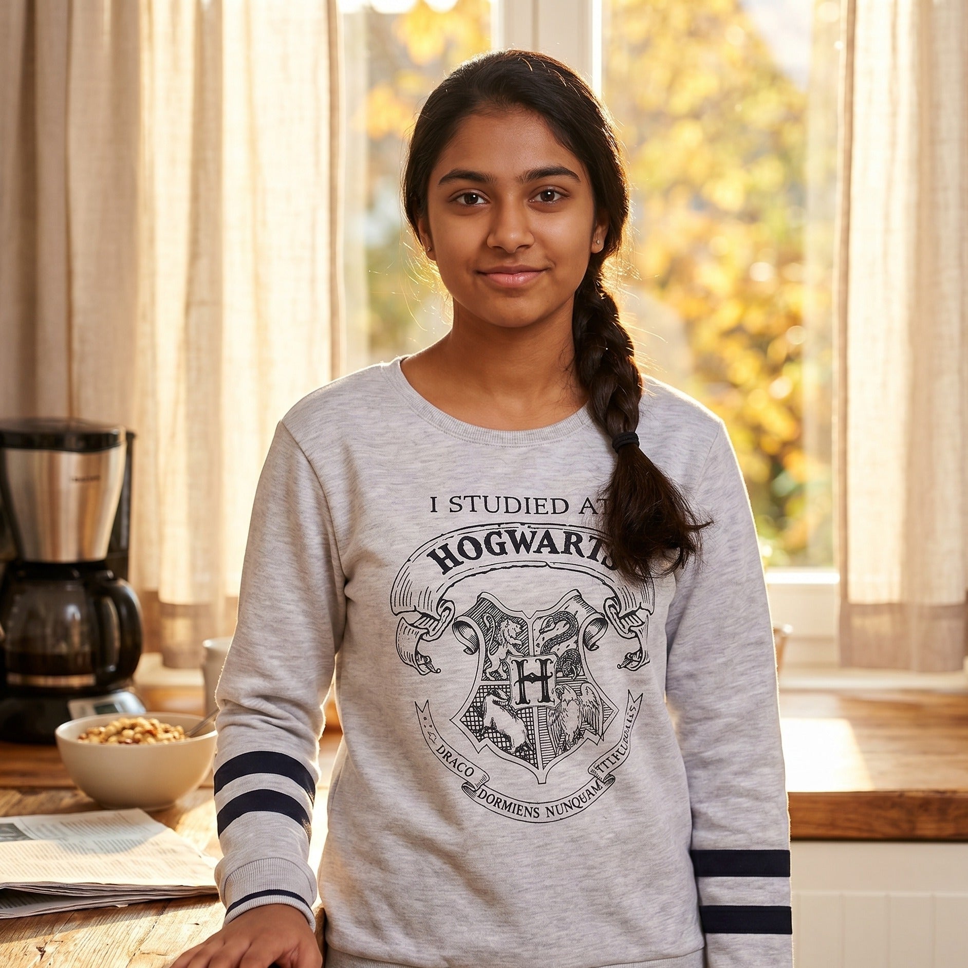 Imagen del producto Harry Potter - Estudié en Hogwarts Suéter para Mujer Gris