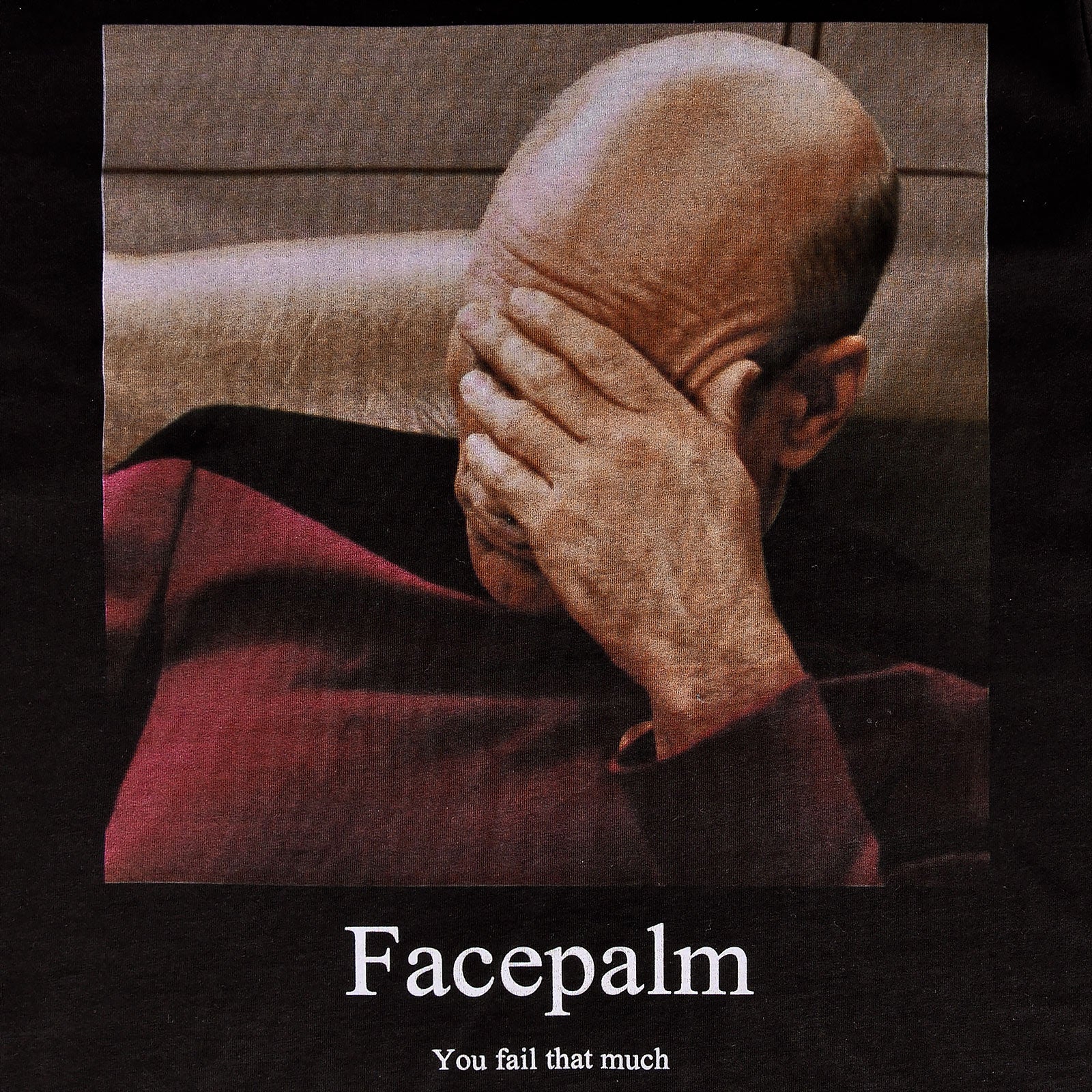 Imagen del producto Star Trek - Camiseta negra de Picard Facepalm