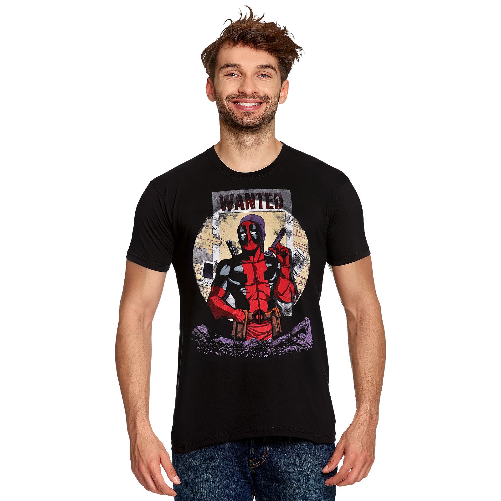 Imagen del producto Deadpool - Camiseta Wanted negra