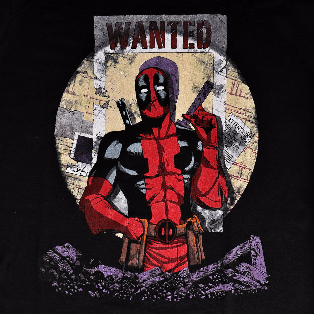 Imagen del producto Deadpool - Camiseta Wanted negra