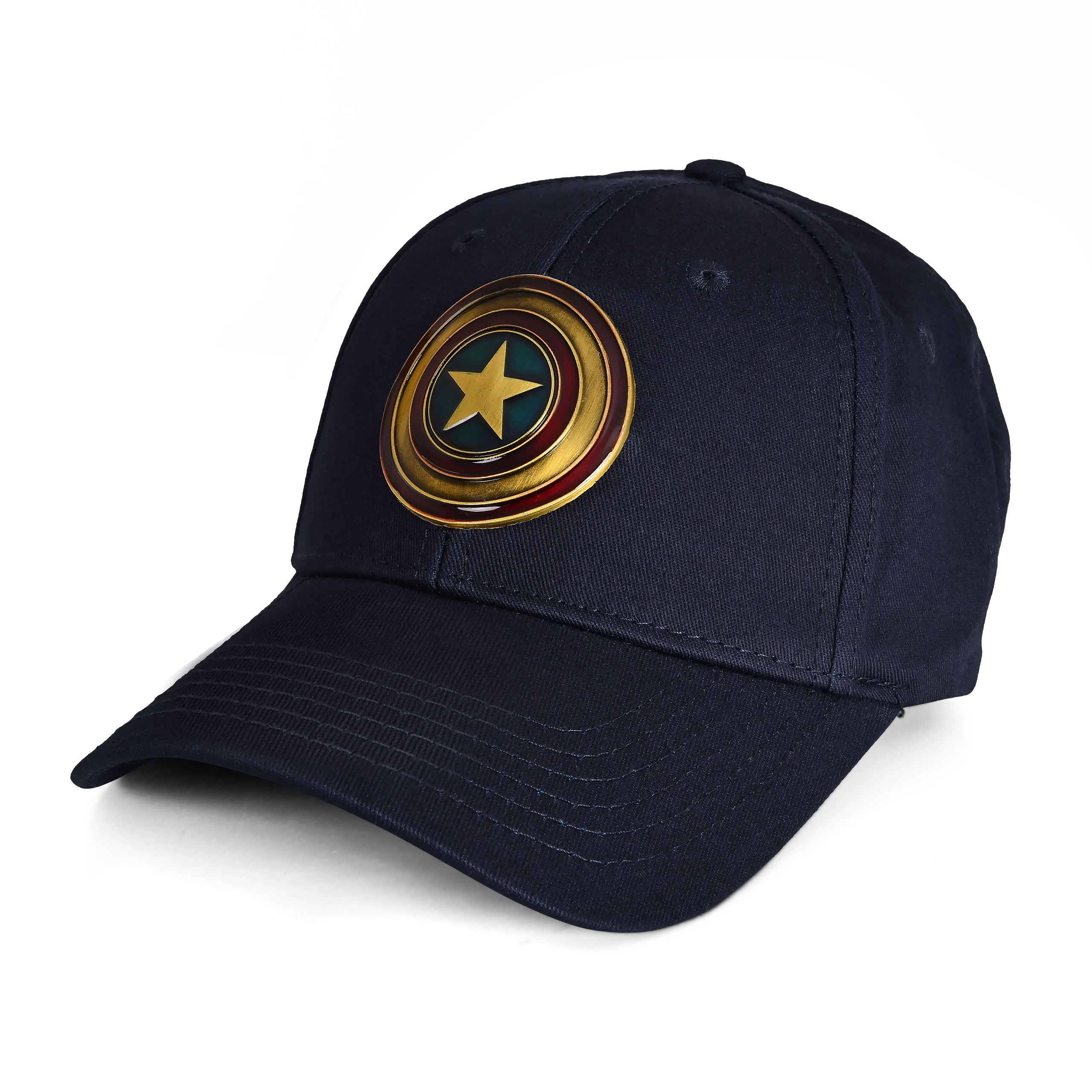 Imagen del producto Captain America - Gorra de metal con logotipo de Shield azul
