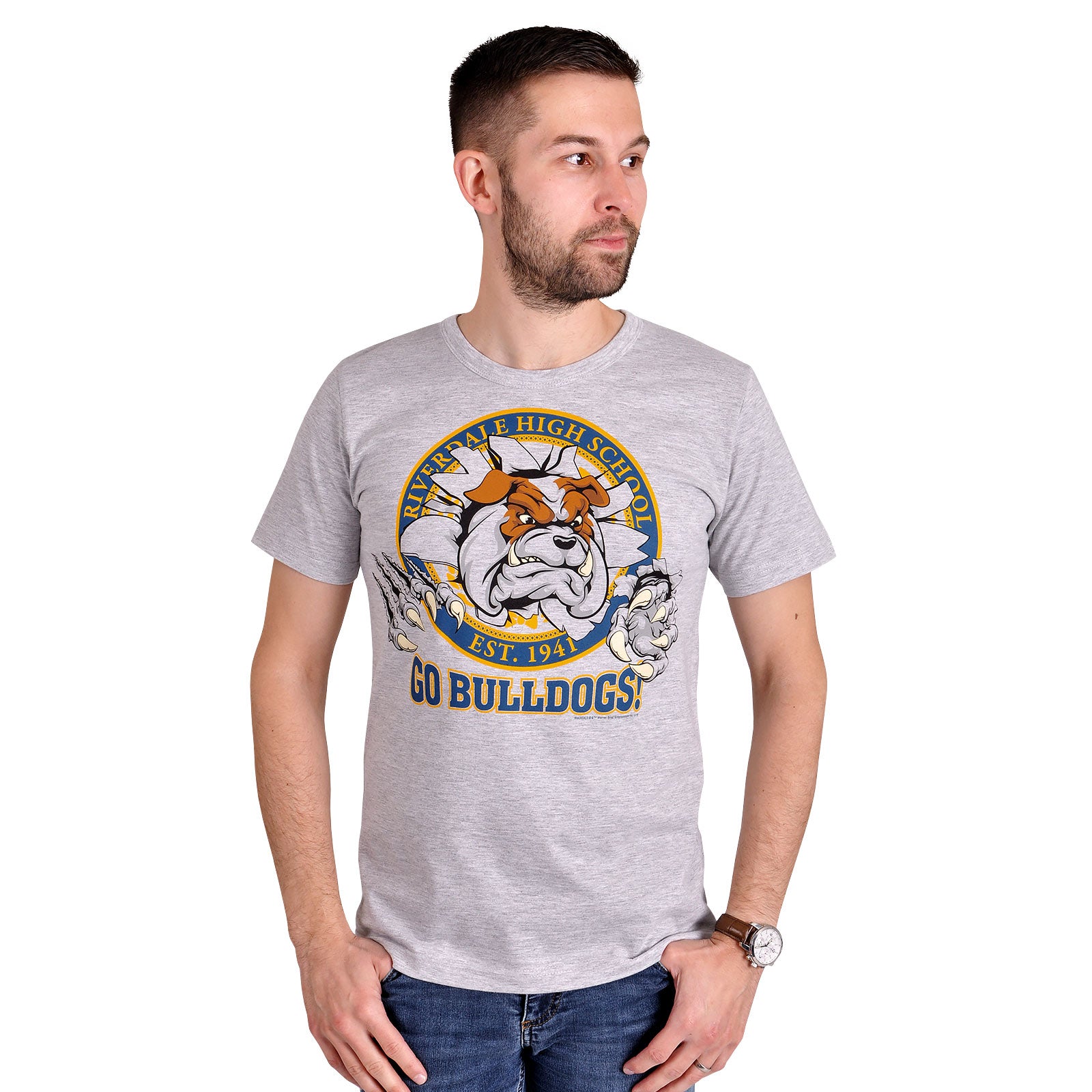 Imagen del producto Riverdale - ¡Vamos Bulldogs! Camiseta gris