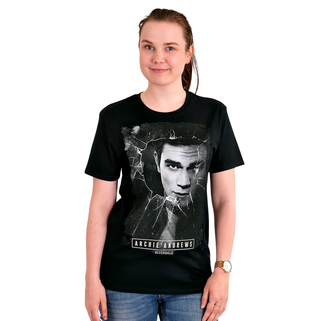 Imagen del producto Riverdale - Camiseta de cristal roto de Archie Andrews negra