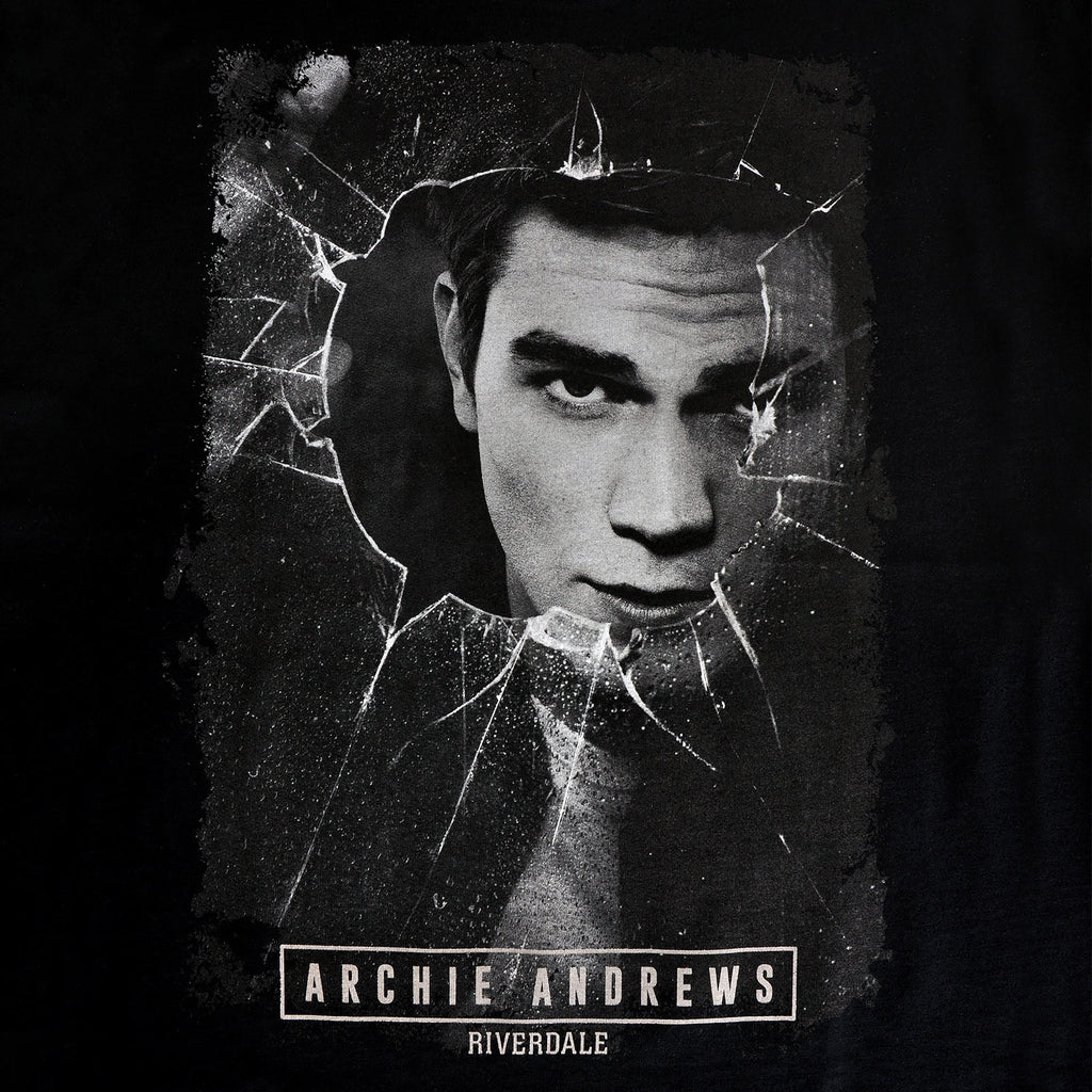 Imagen del producto Riverdale - Camiseta de cristal roto de Archie Andrews negra