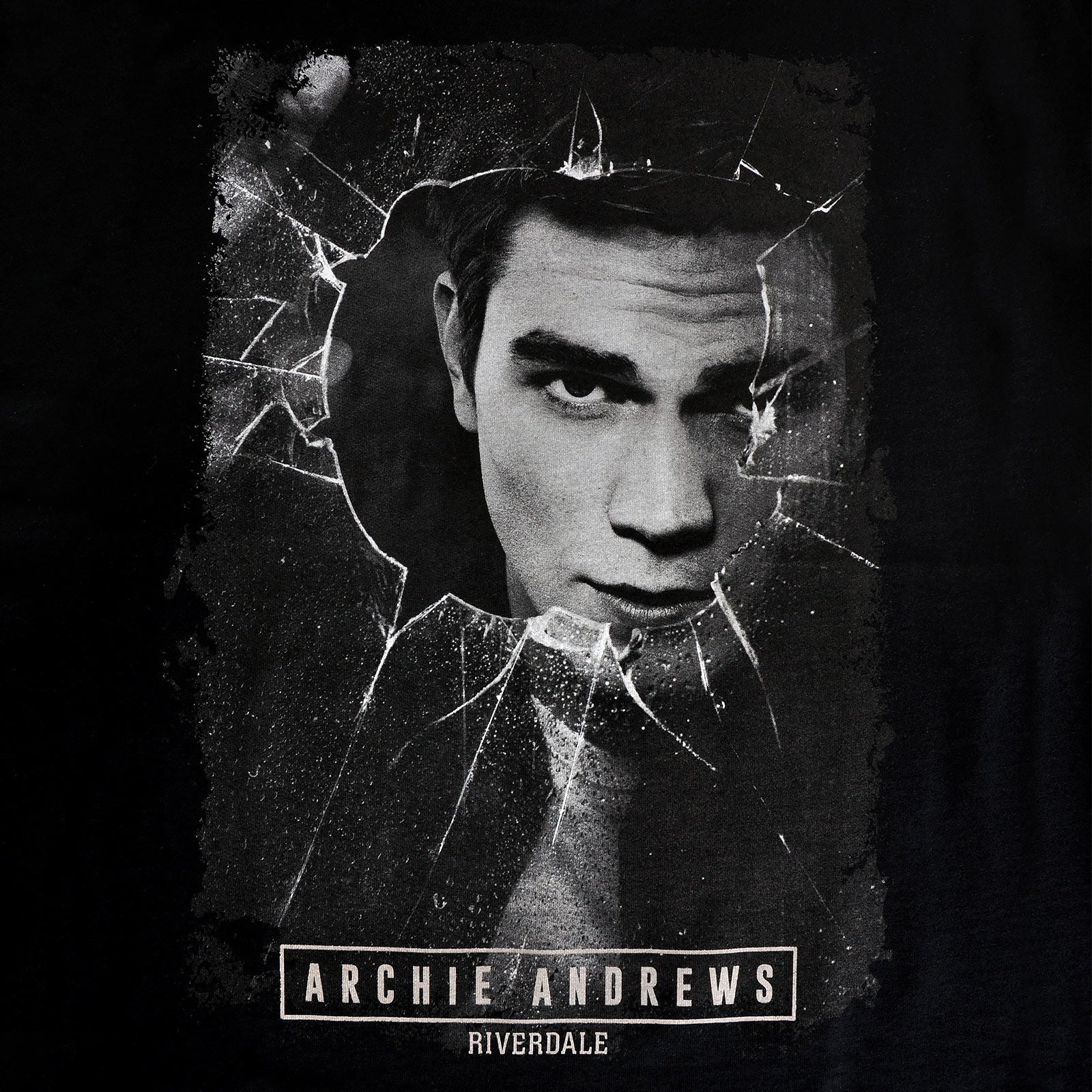 Imagen del producto Riverdale - Camiseta de cristal roto de Archie Andrews negra