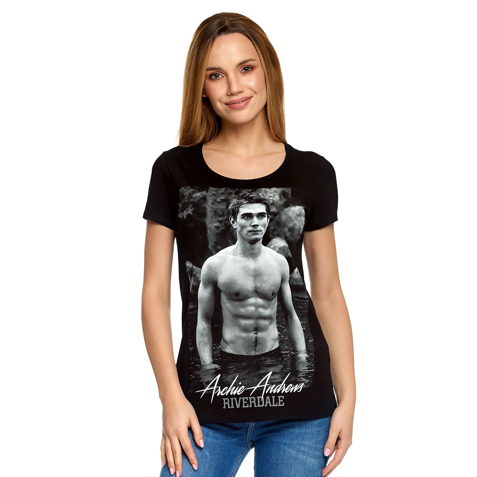 Imagen del producto Riverdale - Camiseta de Archie Andrews para mujer negra