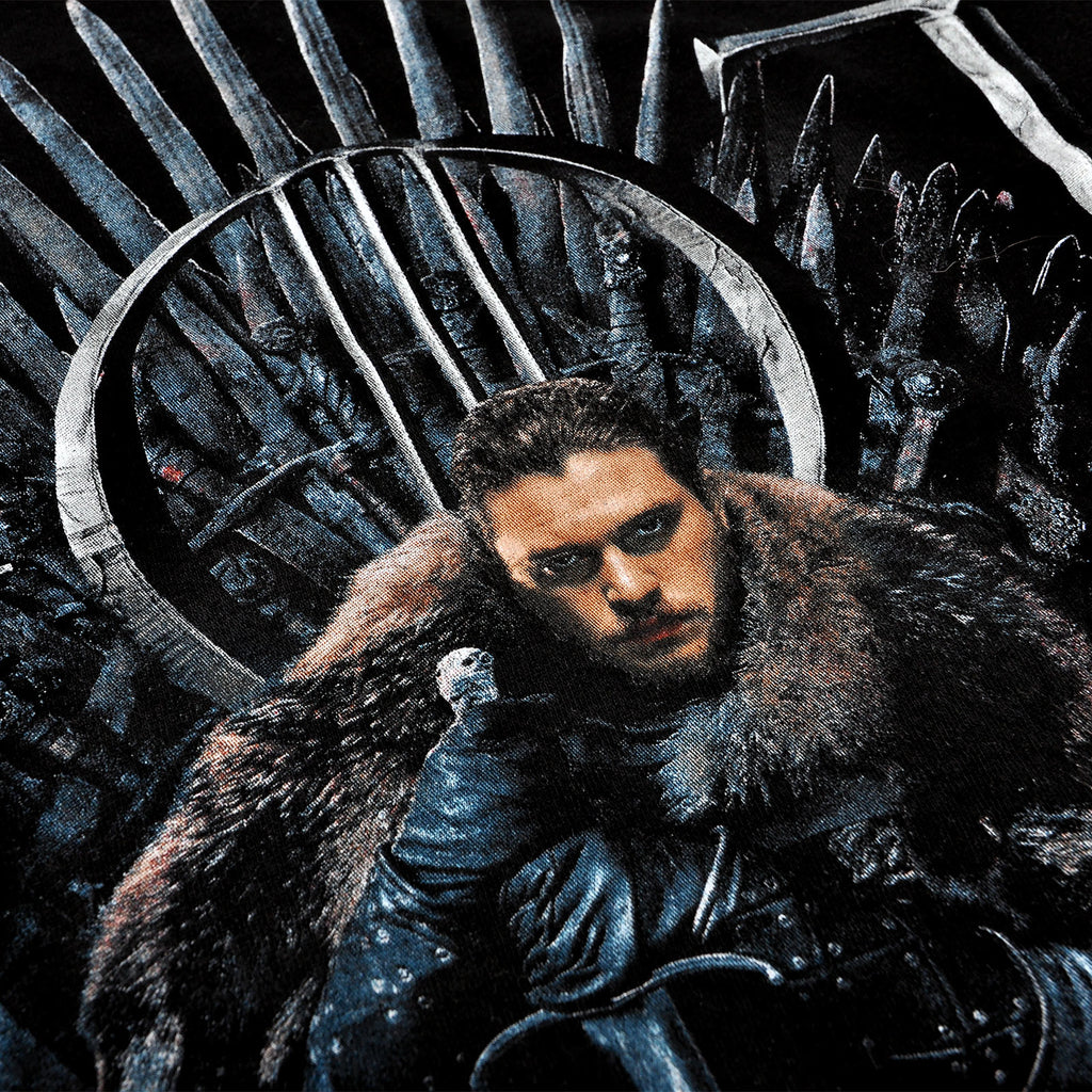 Imagen del producto Juego de Tronos - Camiseta negra de Jon Snow For The Throne